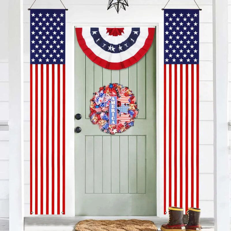 American Flag Door Banner
