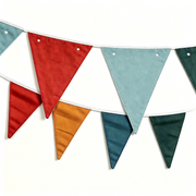 Banner Flags Nursery Garland Triangle, Warm Color