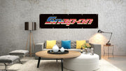 Snap On Flag Tools 2X8FT Black Banner for Garage Wall Decor