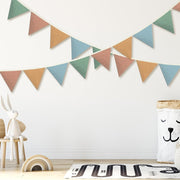 Banner Flags Nursery Garland Triangle, Warm Color