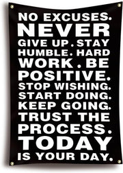 Motivational Wall Flag 2x3 FT