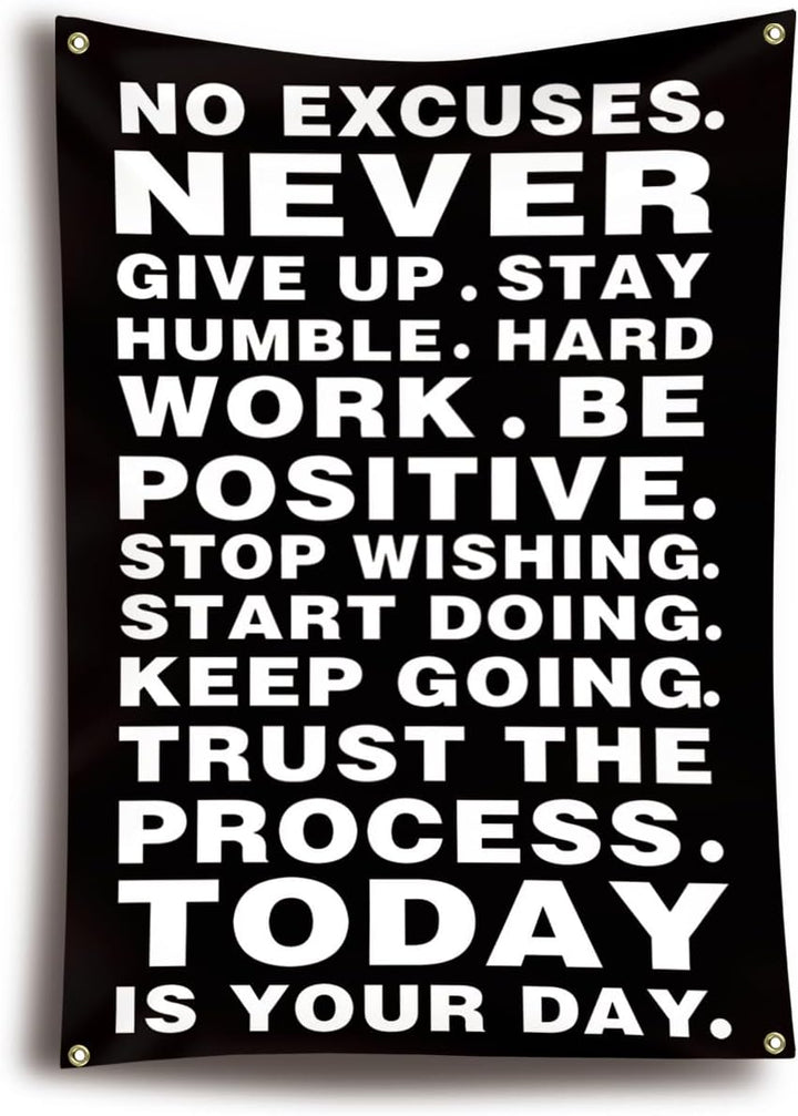 Motivational Wall Flag 2x3 FT