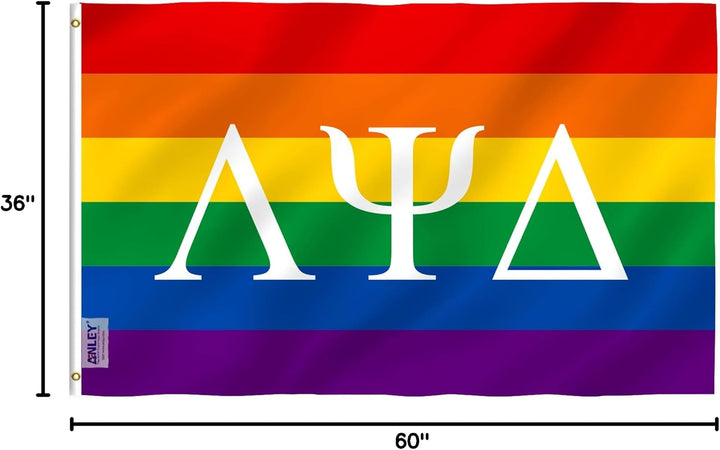 Single Sided Fraternities and Sororities Custom Flag 3 x 5 Foot