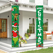 Christmas Decorations Green Christmas Welcome Banner Xmas Porch Door Sign