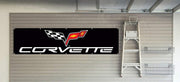 Corvette Flag Mechanic Chevy Banner 2x8ft
