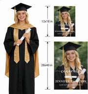 Personalized Graduation Garden Flag with Photo, Name, School & Year