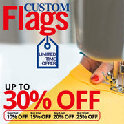 Custom Rectangle Feather Flag 2 X 6 Ft