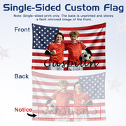 Custom American US Flag with Picture