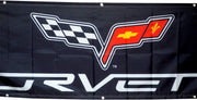 Corvette Flag Mechanic Chevy Banner 2x8ft