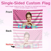 Custom American US Flag with Picture
