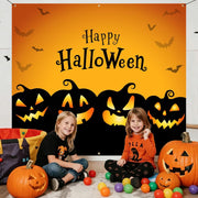 Cute Pumpkin Halloween Garage Door Cover 7x8 Ft