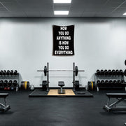 How You Do Anything Gym Flag 2x3 Ft Motivational Decor with Metal Grommets