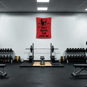 Only Death Can Stop Me Skull Flag 2x3 Ft Motivational Decor with 4 Grommets