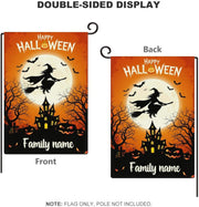 Custom Halloween Garden Flag for Outdoor Personalized Halloween Yard Flags