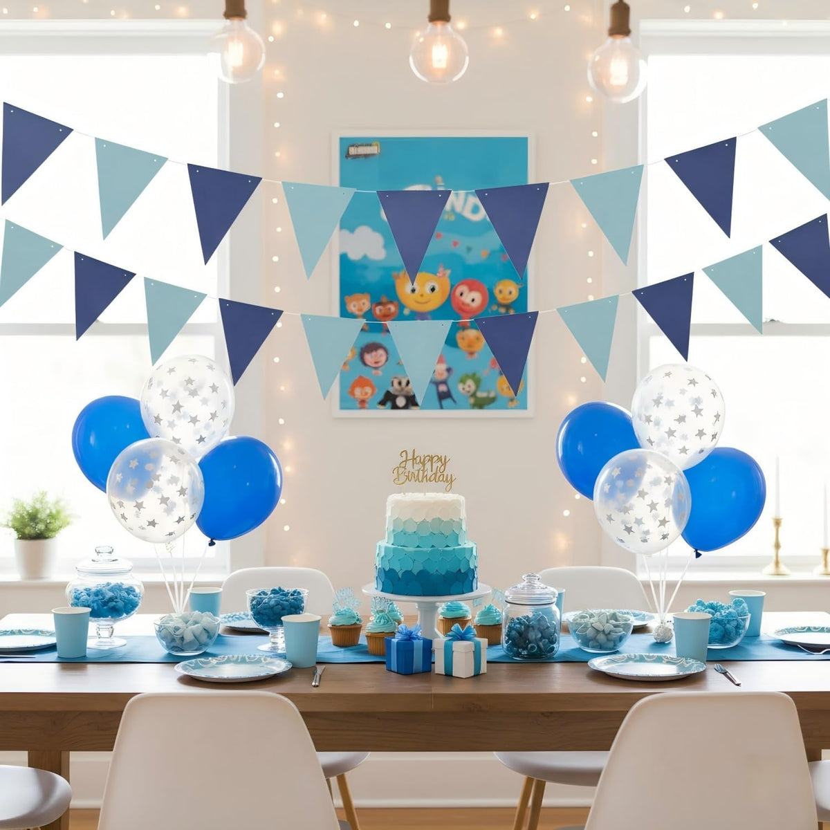 Triangle Hanging Banner with Metal Grommets