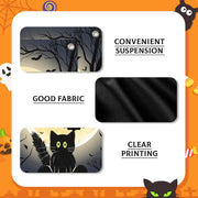 Halloween Cat Ghost Door Cover