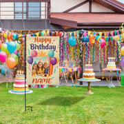 Custom Birthday Garden Flag for Outdoor Personalized Birthday Yard Flags