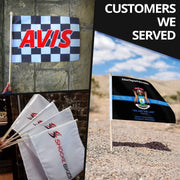 Custom Miniature Stick Flag 4X6 IN with Wooden Pole