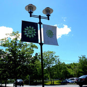 Custom Street Light Pole Banner 30 x 72 In