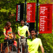 Custom Street Light Pole Banner 30 x 72 In