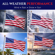 Premium 3x5 American Flags for Outside – Heavy Duty Nylon