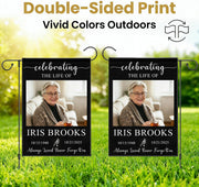 Custom Memorial Garden Flag, Personalized with Photo, Name & Date