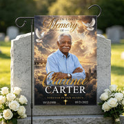 Custom Memorial Garden Flag, Personalized with Photo, Name & Date