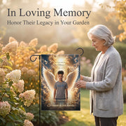Custom Memorial Garden Flag, Personalized with Photo, Date & Name