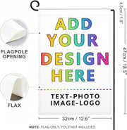 Custom Garden Flag for Outdoor Personalized Yard Flags