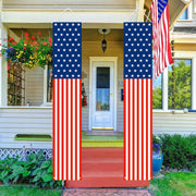 Outdoor Hanging American Flag Banners 72"x12"