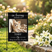 Custom Memorial Garden Flag, Personalized with Photo, Name & Date