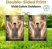 Custom Memorial Garden Flag, Personalized with Photo, Date & Name