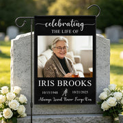 Custom Memorial Garden Flag, Personalized with Photo, Name & Date