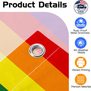 Custom Rainbow Pride Flag with Picture