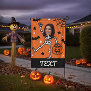 Custom Halloween Garden Flag for Outdoor Personalized Halloween Yard Flags