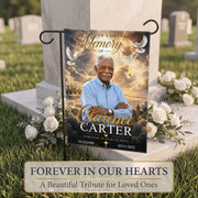Custom Memorial Garden Flag, Personalized with Photo, Name & Date