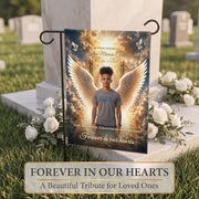 Custom Memorial Garden Flag, Personalized with Photo, Date & Name