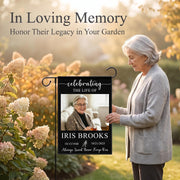 Custom Memorial Garden Flag, Personalized with Photo, Name & Date