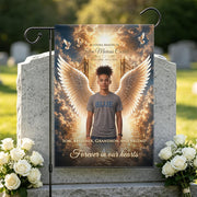 Custom Memorial Garden Flag, Personalized with Photo, Date & Name