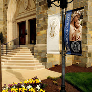 Custom Street Light Pole Banner 30 x 72 In
